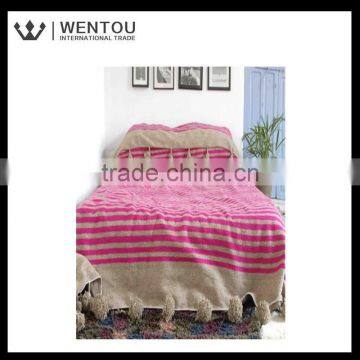 Wholesale custom plain soft bedspread