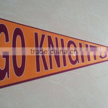 custom heat transfer pennant flag