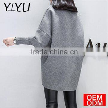 2017 New Autumn Long Women Sweater Loose Large Size Stitching Fake Two Pieces Of Sweater Pullover Sweater Dress photo-4