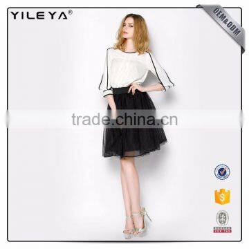 Latest Fashion Blouse Design,sexy Lady Chiffon Blouse & Top Design,long Sleeve Blouse for Ladies photo-3