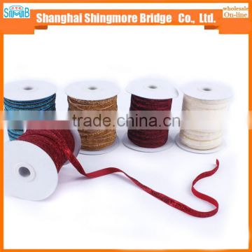 Textile Factory Direct Wholesale Lurex Metallic Satin Ribbon for Garment Accessories, Gift Craft Packing and Decoration photo-3