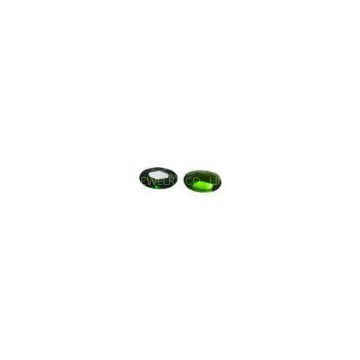 Oval Chrome Diopside Gemstones For Custom Jewelry 68mm 1.3 Carats