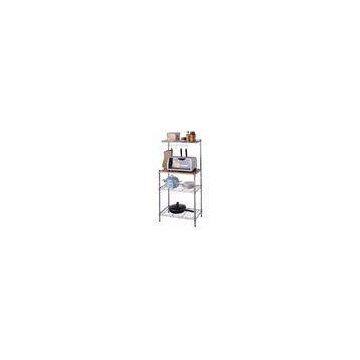 Grocery Store White Metal Display Racks / Wire Mesh Display Stand Replaced Hooks And Hangers