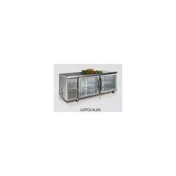 1800x800x800 440L Ventilated Refrigerated Prep Table For Kitchen , 2 door