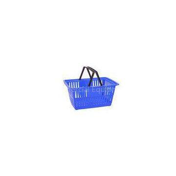 Custom Plastic Wire Shopping Baskets With Handles Printed Logo