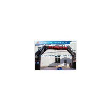 Giant Black Custom Inflatable Arch Outdoor Archway PVC LOGO Customized