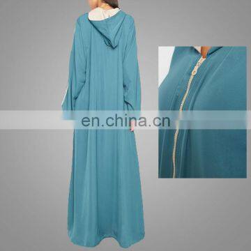 Islamic Burqa Designs Image 100 Cotton Islamic Clothing Hoody Abaya For Women photo-3