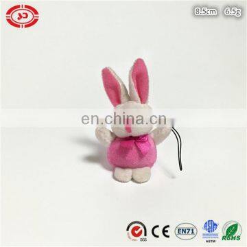 Plush tiny soft cute rabbit custom EN71 toy keychain