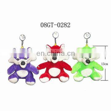 Nice ! 3 Color Plush Fox Key Chains! BEST PRICE!