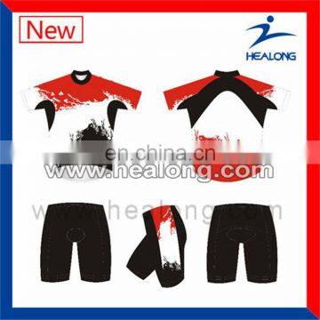 Healong 3D Sublimation Online White Cycling Bib Shorts