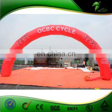 7M Giant Advertising Inflatable Arch, Red Entrance Arch Balloon For Commercial photo-3