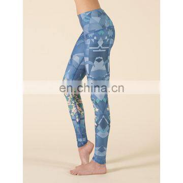 Sublimation printed gym leggings oem colorful yoga pants