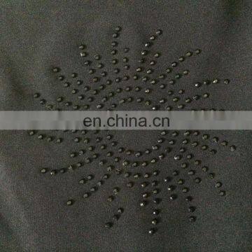 Black Lycra(Stretchable) + Velvet Diamond Stone Work Islamic Burqa / Casual Daily Wear Islamic Burkha photo-5