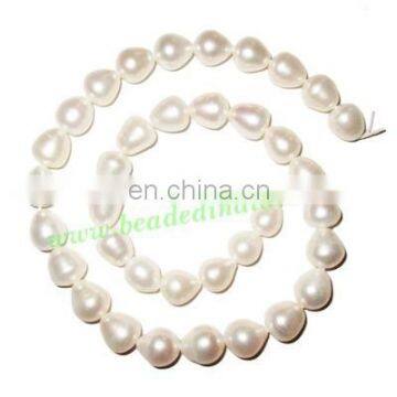 Fresh Water Pearl String, approx 36 pearls of size 10x12mm in a string