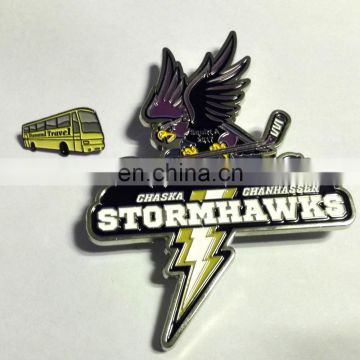 Metal big size sports ice hockey pin