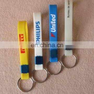 High Quality Custom Logo Embossed Silicone Key Rings for Sale photo-2