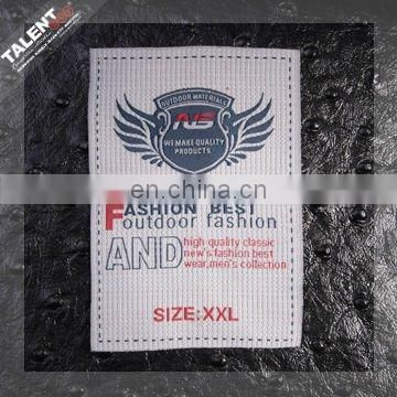 custom outdoor brand garment fashion high density woven label