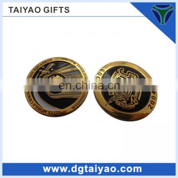 Promotion hot sale euro style souvenir soft enamel 3D logo metal coin