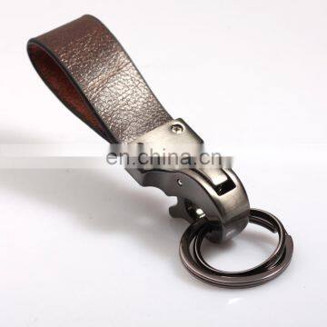 Wholesale Custom New Design Handmade Metal Leather Keyring photo-3