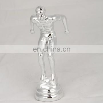 Custom fashion trophy design supplies swimming figurines