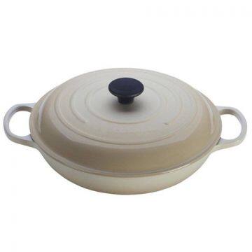 Hiseph enamel cast iron oval casserole dutch oven with FDA and LFGB HSE-33A
