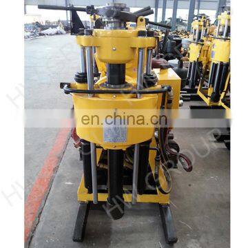 water well drilling rig/portable 160-23m borewell drilling machine with diesel engine mud pump