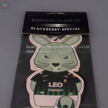 Double-side Printing Animal Pattern Also OEM Any Design You Like Aroma Paper Car Air Freshener photo-2