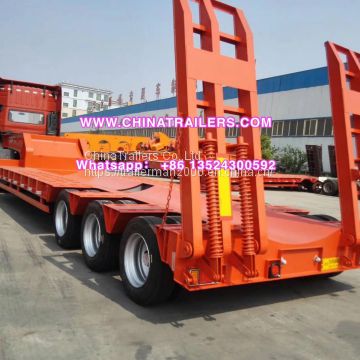 Lowbed Trailer| 3 Axles 80T Capacity| Low Loader| Semi Trailer| Flatbed Trailer