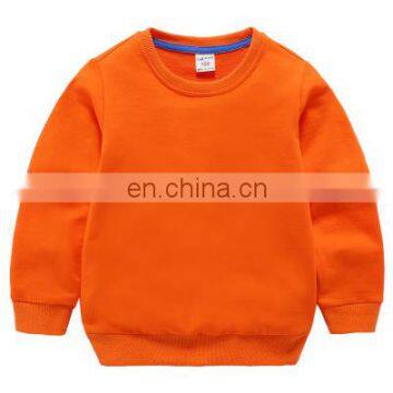Children's Autumn Sweater 2020 New Boys Foreign Style Round Neck Pullover Pure Cotton Girls Solid Color Tops Loose Long Sleeves photo-2