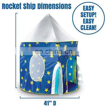 High Quality Rocket Ship Play Tent for Boys,Children Toy Tent Foldable Kids Play House photo-2