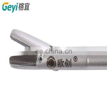 Reusable V-shaped Heavy Curved Needle Holder Forcpes Laparoscopic Instruments photo-7