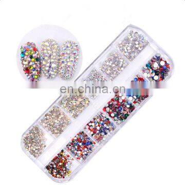 1440pcs Colorful Nail Art DIY Design Jewelry Accessories Flatback Glass Rhinestone AB Symphony Nail Decoration