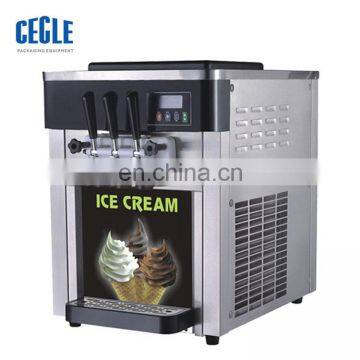 Cheap small soft ice cream making machine low price soft ice cream maker desktop