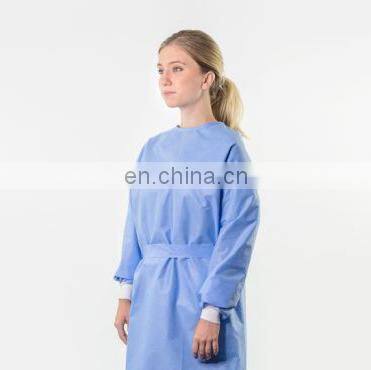 Level 2 Disposable surgical isolation gown clothing non-woven fabric lace-up reversible safety suit