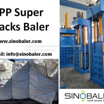 PP Super Sacks Baler Machine