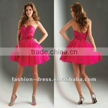 Short A-line Swetheart Chiffon Sexy Girl Party Dress Cocktail Dress