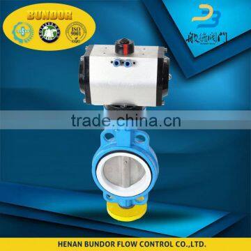 Wafer Type Pneumatic Actuators Ventilation Butterfly Valve