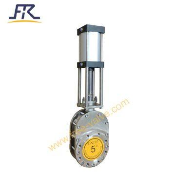 5 Inch Class 150 Stainless Steel Pneumatic Ceramic Double Disc Gate Valve