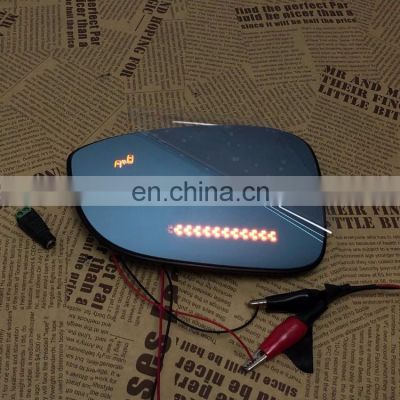 Panoramic rear view blue mirror glass Led turn signal Heating blind spot monitor for Subaru XV 2012