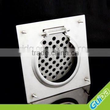 Tile insert turnover polished stainless steel floor drain