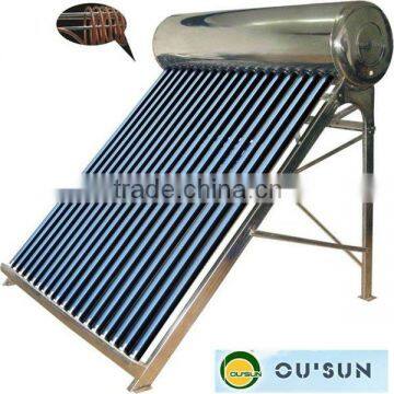 Copper Coil Pressurized Solar Heater,pre-heated solar hot water heater,solar geysers