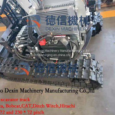 180*72*37 180*72*41 230*72*48 High Quality Undercarriage Parts Steel Track for Mini Excavator