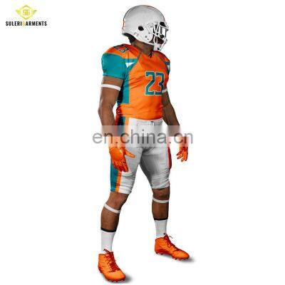 Wholesale Unique Quality Customized American Football Uniform / Team 100% Polyester Football Uniform photo-4