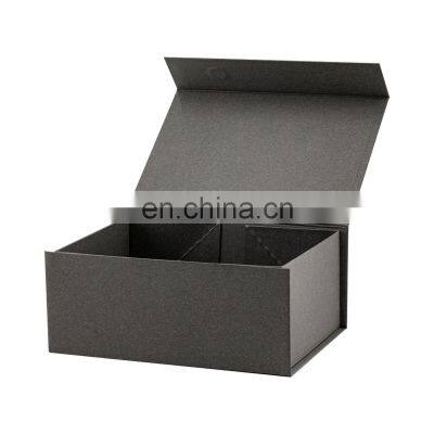 Wholesale Rigid Cardboard Luxury Product Packaging Magnetic Grey Color Gift Present Box photo-5