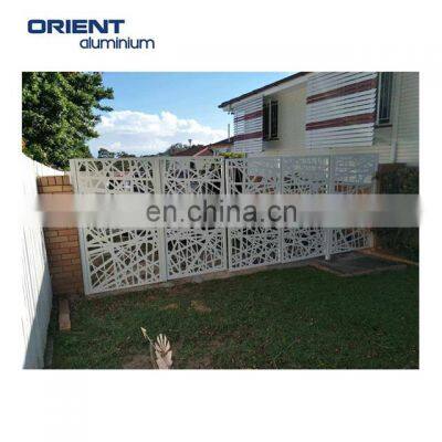 cheap laser cut garden fence panel in Aluminum