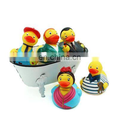 China Toy Manufacture funny plush Big Yellow Rubber Bath Duck soft Toys for baby