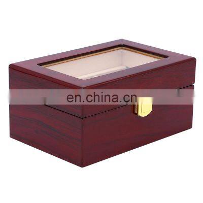 Custom High Quality Wood Luxury Three-compartment Watch Case photo-2