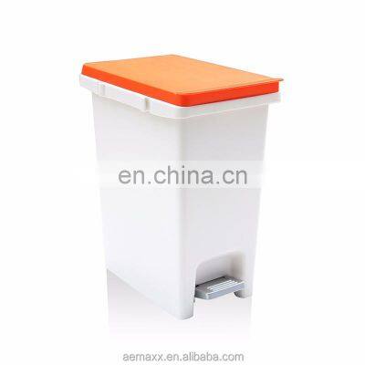 Square Kitchen Plastic Foot Step Pedal Waste Bin pp Pedal Bin Cheap Price Kitchen Waste Bin photo-3