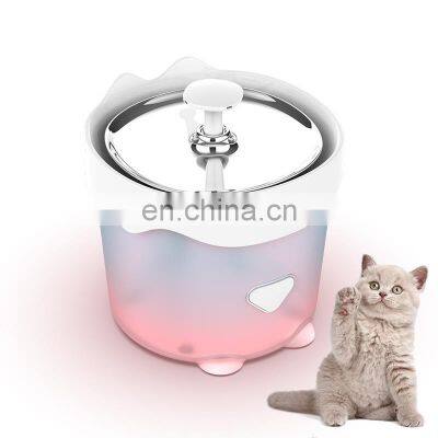 Noiseless cat drinking fountain Drink well 1.4L Cat water fountain with Intelligent pump and LED Indicator Pet Water Bowl