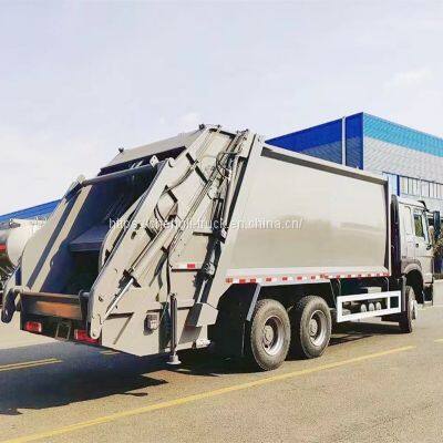 Heavy Duty Sinotruk Howo 6x4 Compactor Garbage Truck 18cbm photo-3